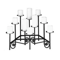CDH007 Enchanterier Candle Holder with Decorative Candelabra in Black Color