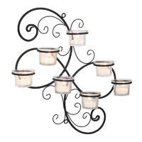CDH008 Enchanteriery Candle Holder with Decorative Candelabra in Black Color
