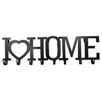 MWH002 Hellowerey Unique Design "I love home" Letter Towel Racks Wall Mounted with 8 Hooks