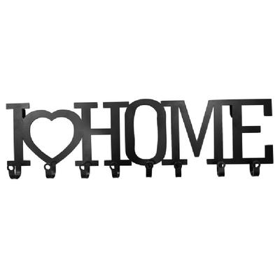 MWH002 Hellowerey Unique Design "I love home" Letter Towel Racks Wall Mounted with 8 Hooks